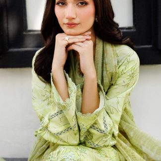 3 Piece | Farasha by Baroque | Printed Essentials | Zest Breeze