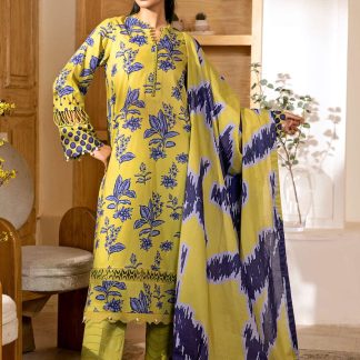 Maria.B Unstitched Lawn Printed 3 Piece Suit -