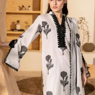 Maria.B Unstitched Lawn Printed 3 Piece Suit -
