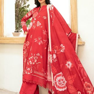 Maria.B Unstitched Lawn Printed 3 Piece Suit -